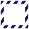 斜線柄フレーム〈紺〉正方形　　　　