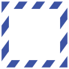 斜線柄フレーム〈青〉正方形