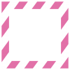 斜線柄フレーム〈ピンク２〉正方形
