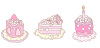 桜ケーキセット
