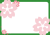 透過PNG・桜お花見の枠フレーム