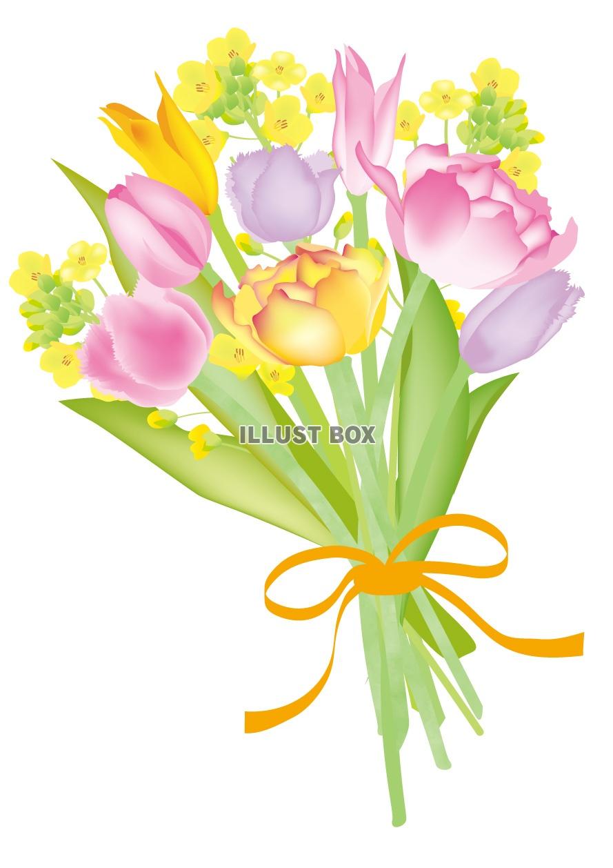 無料イラスト 春の花 花束