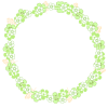 サークル花輪フレーム：グリーン