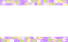 上下帯花フレーム：パープル