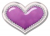 キラキラ宝石のデコハート素材(紫)