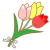 チューリップ　花束