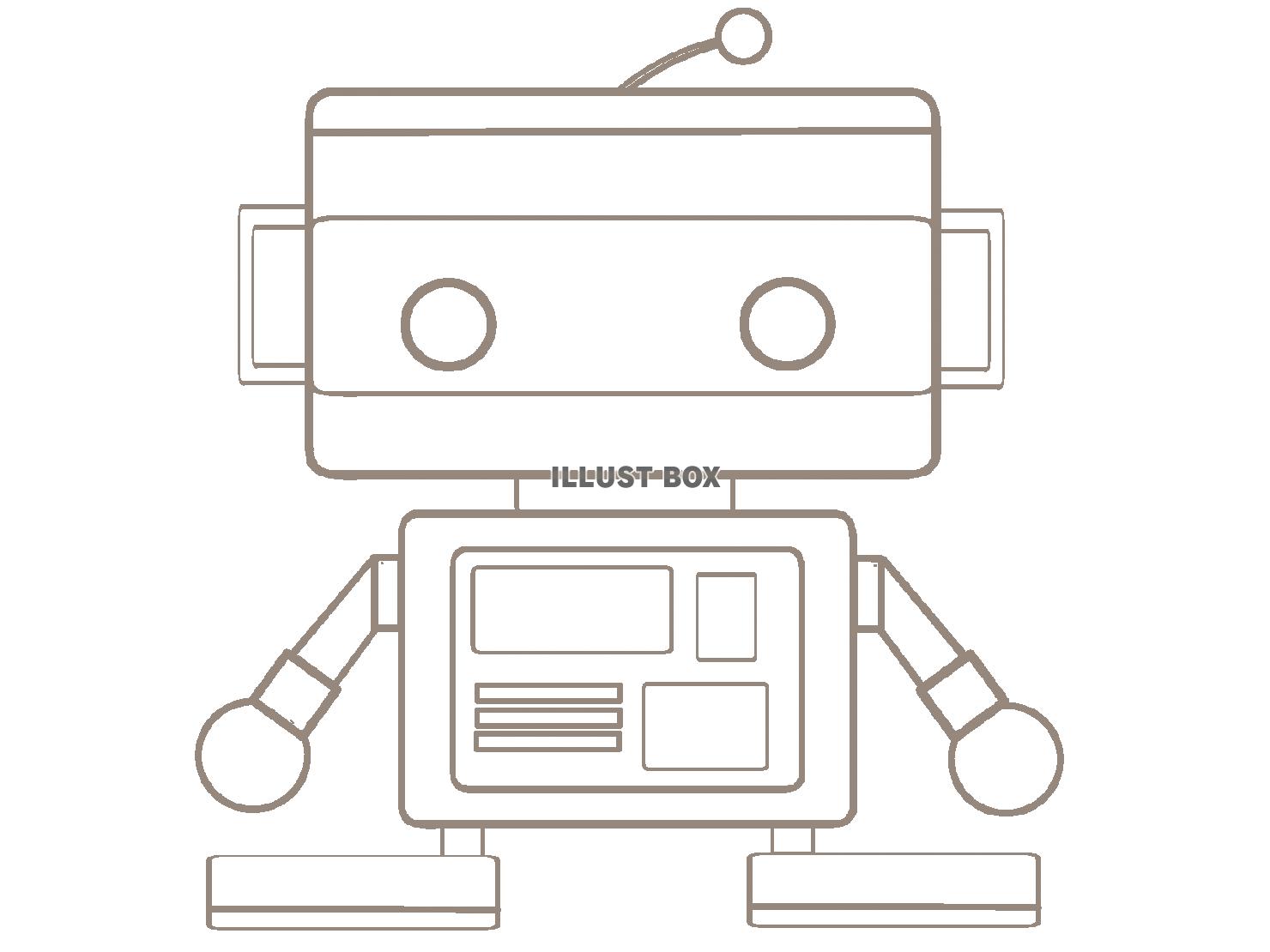 ロボットのぬりえ