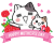 HAPPY MOTHER'S DAYピンク＜ぶち猫　にゃんこ＞