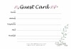 書き方簡単！おしゃれな結婚式用の芳名カード・ゲストカードのエクセルテンプレート！「ワード・PDF」