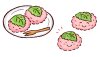 かわいい桜餅２