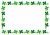 枠（四つ葉のクローバー、四角、４色）