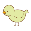 グリーンの鳥