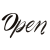 open 小文字　レタリング