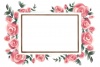 バラの花メッセージカード