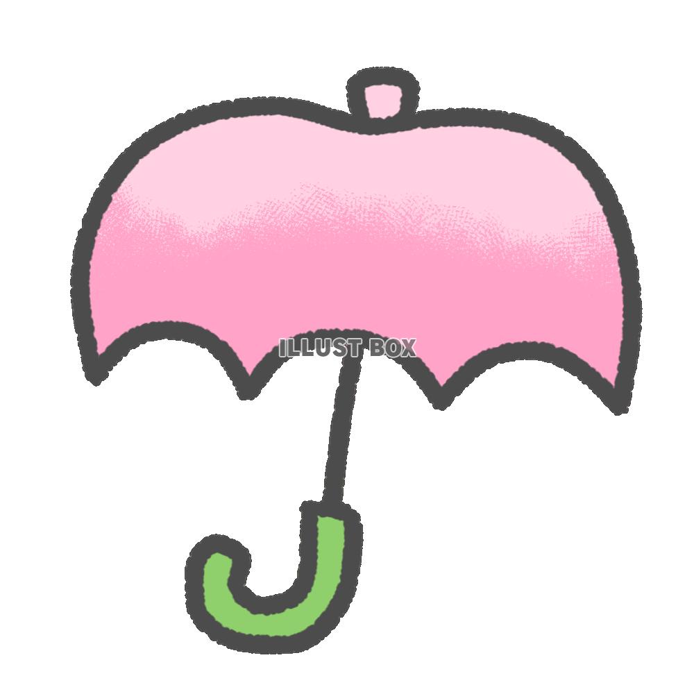 シンプルで可愛いフルーツ傘のイラスト（透過PNG）