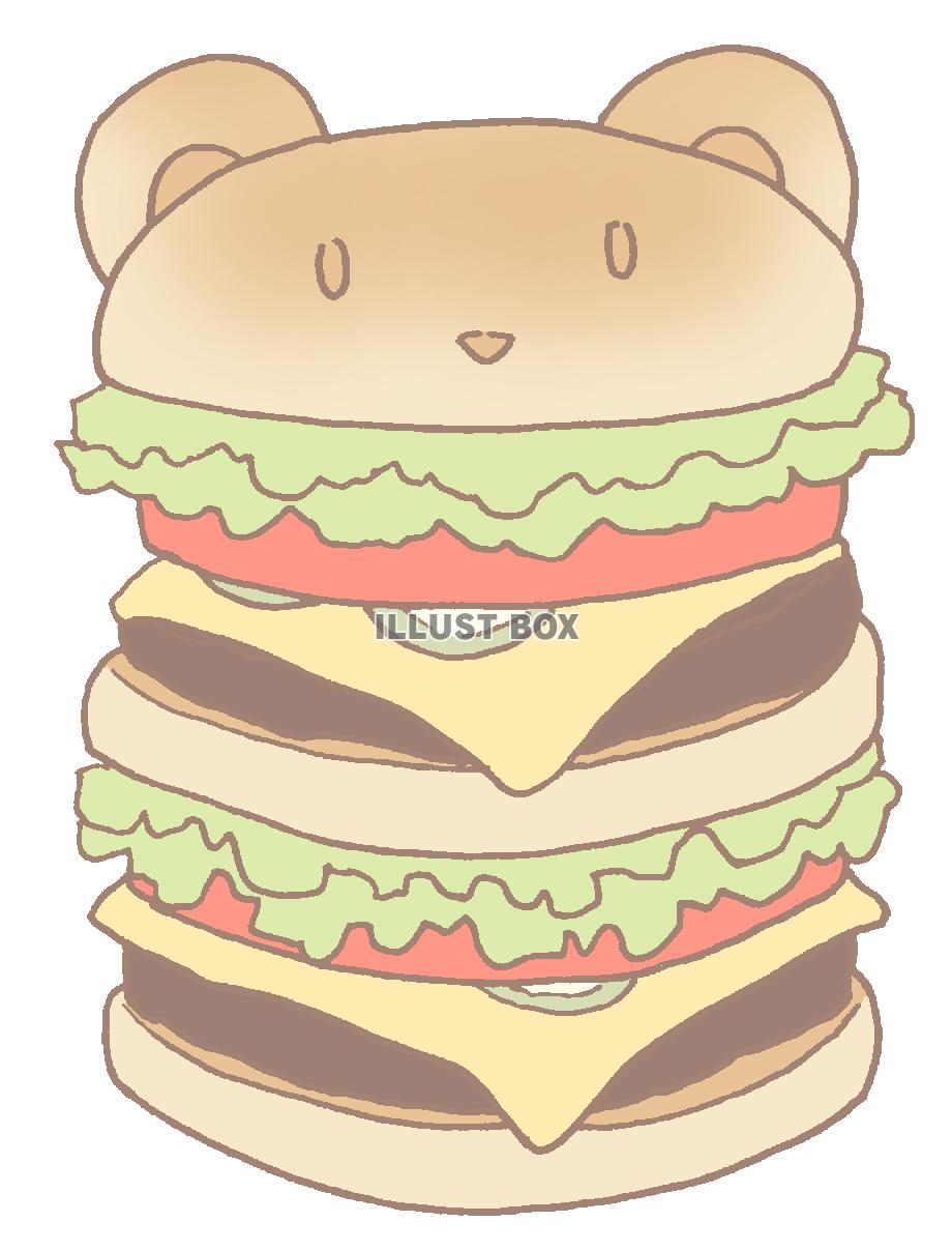 ハンバーガー イラスト無料