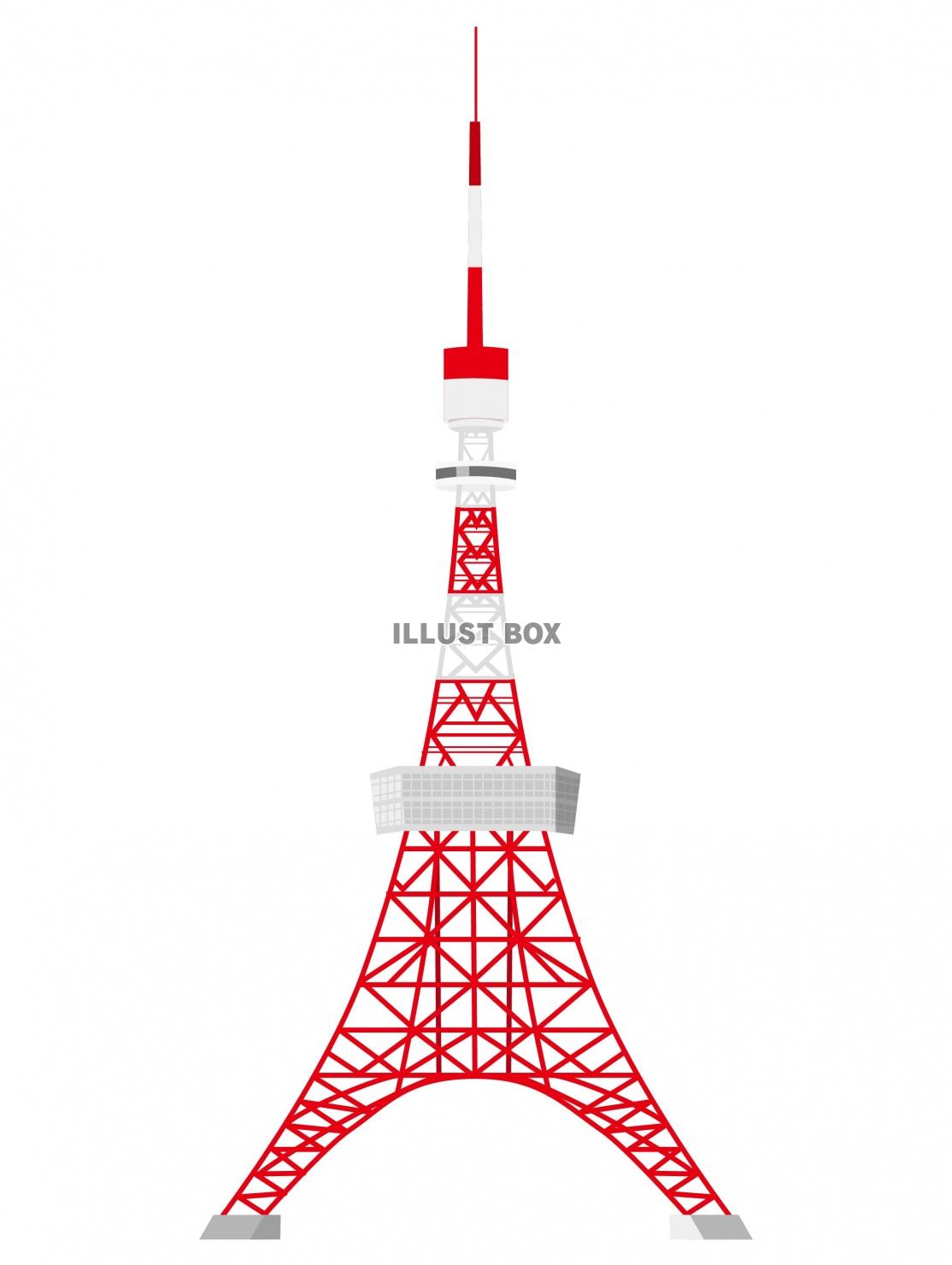 無料イラスト 東京タワー