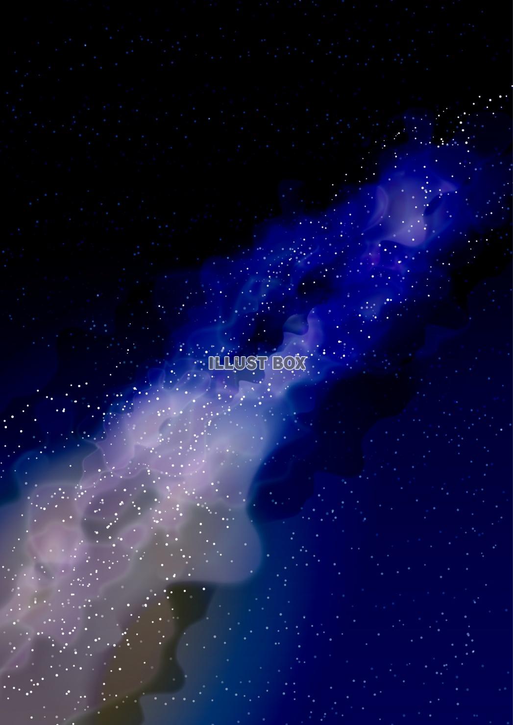 無料イラスト 背景 天の川 星空