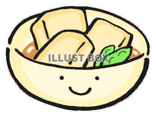 無料イラスト 高野豆腐の煮物１