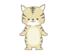 えがおのトラのイラスト　線あり
