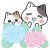 アジサイ綺麗だねえ＜ぶち猫　にゃんこ＞
