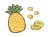 パイナップルとカットパイン