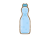水色の瓶に入ったラムネ