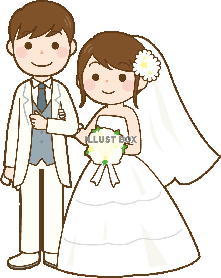 無料イラスト 結婚式 新郎新婦