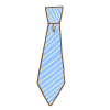 ネクタイ③水色