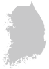 韓国の地図