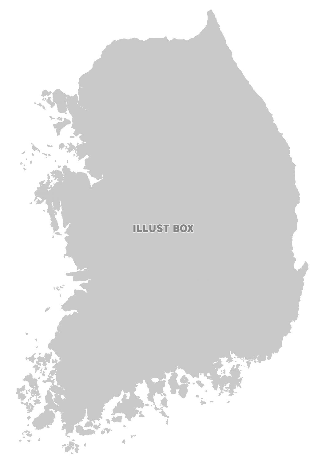 韓国の地図