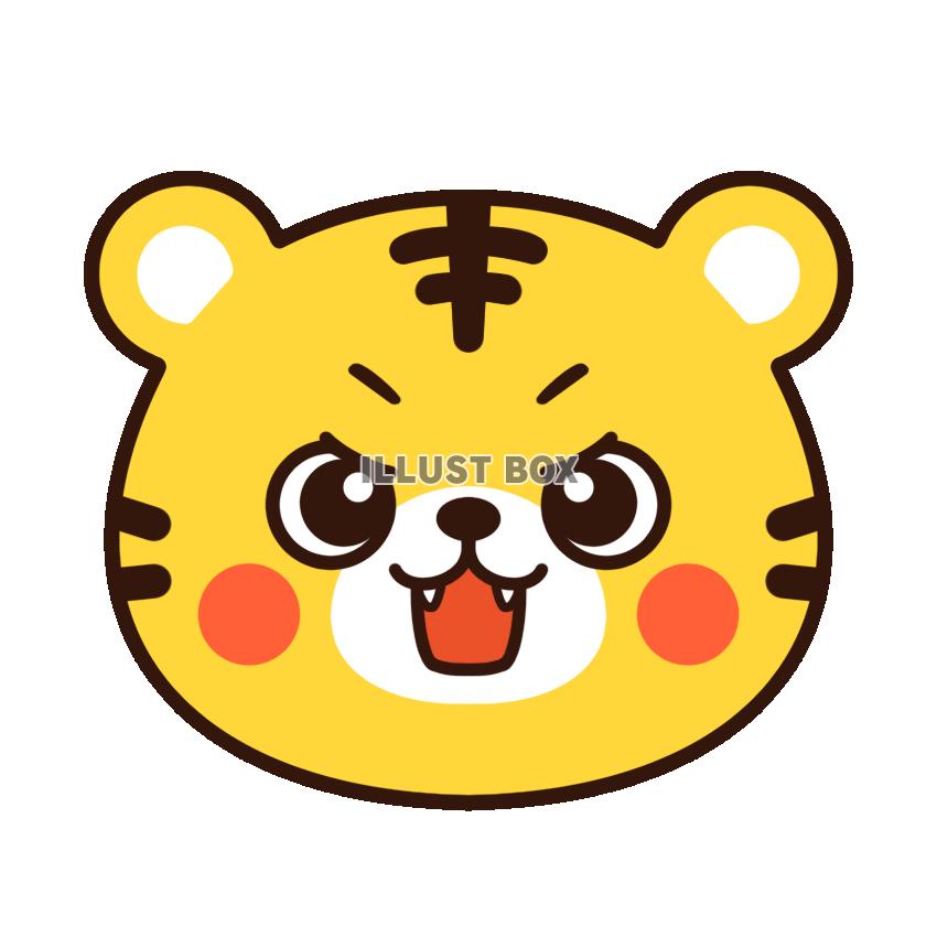 吠えるトラ・顔