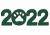 2022年の干支・寅年（市松模様・黒・緑・肉球）