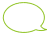 手描き風シンプル吹き出し_黄緑