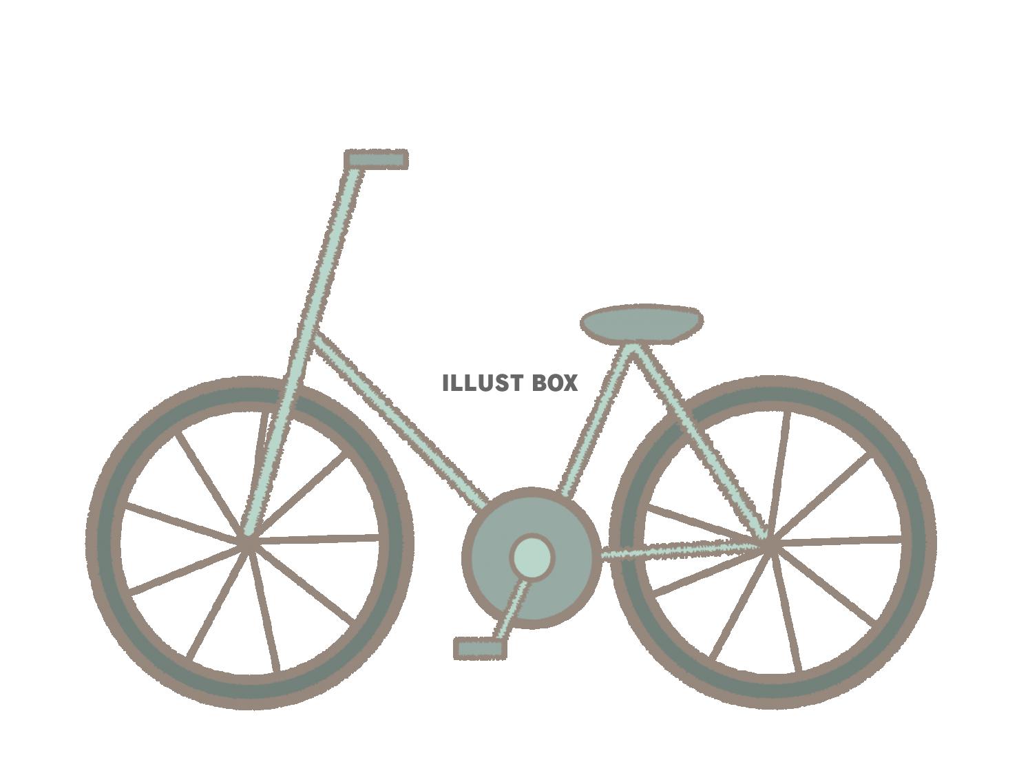 自転車のイラスト　線あり