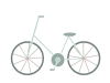 自転車のイラスト　線なし