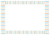 オレンジと水色のポップなフレーム