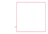ふきだし左・正方形線ピンク枠フレーム