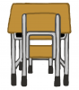 学校机(椅子あり)A png