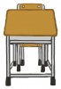 学校机(椅子あり)B jpg