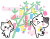 短冊つけよ！＜ぶち猫　にゃんこ＞