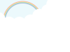 虹のシンプルな横長フレーム