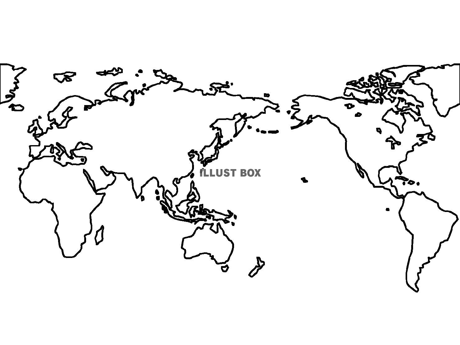 世界地図 イラスト無料