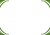 透過PNG・流線系イメージのみどり枠フレーム・横