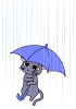 【ねこ】憂鬱な雨