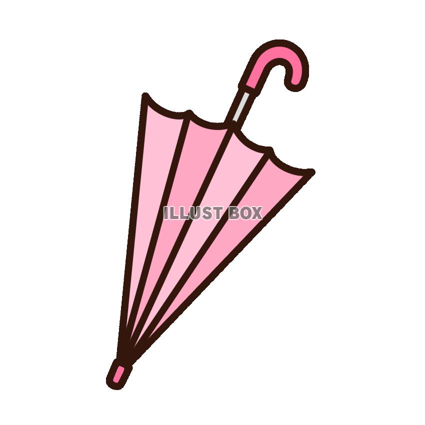 閉じた傘・ピンク