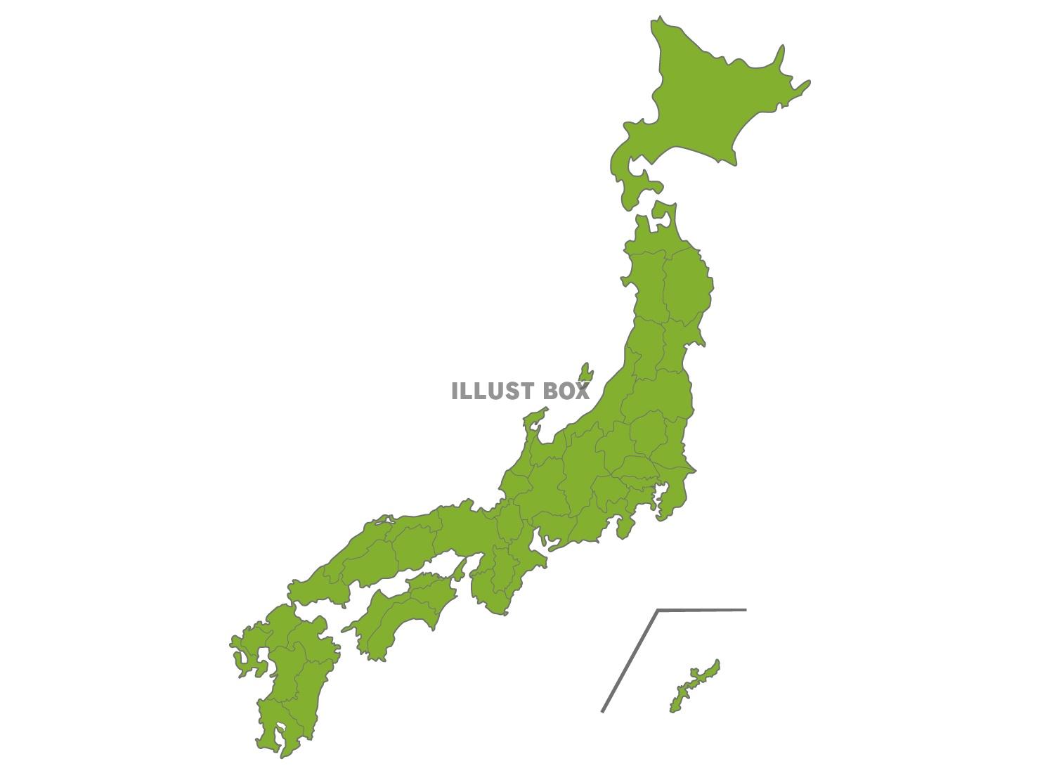 日本地図シンプル