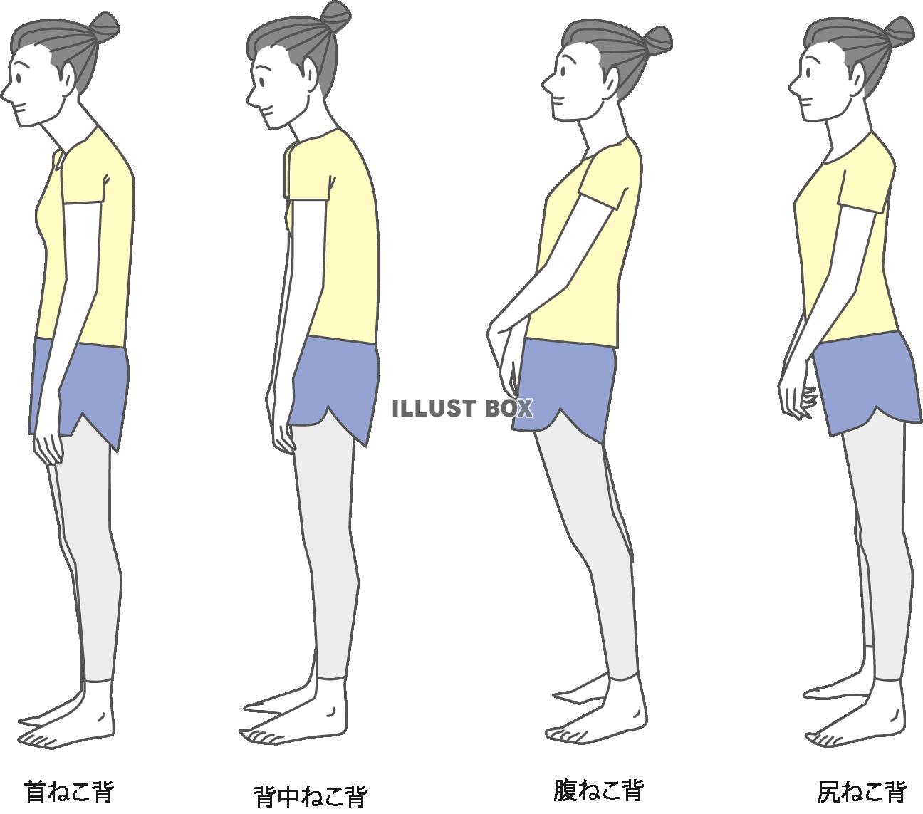 立ち姿 イラスト無料