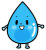 水滴のキャラクター