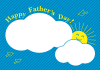 空と雲の父の日のカード